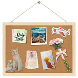Cork Board,FEBSNOW Cork Board Bulletin Board,14.6 X 11 inches Vision Board,Bulletin Board for Office,Wall Mounted Pin Board for 