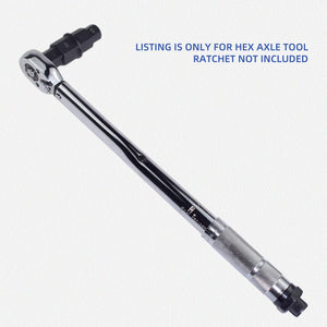 Alltooetools Motorcycle Front Rear Wheel Axle Hex Spindle Driver Socket Tool 17/19/22/24mm