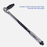 Alltooetools Motorcycle Front Rear Wheel Axle Hex Spindle Driver Socket Tool 17/19/22/24mm
