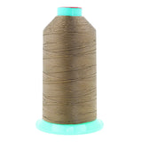 Mandala Crafts Size 207 630D T210 Bonded Nylon Thread - Dark Beige 800 YDs Tex 210 Heavy Duty Sewing Threads for Leather, Jeans,
