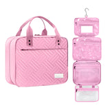 ESSENTE Women's Travel Toiletry Bag with Removable Pouch and Hanging Hook - Water Resistant Makeup Cosmetic Oraganizer with Mult