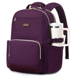 LOVEVOOK Laptop Backpack for Women with Pouch Pocket for Large Capacity Cup,15.6 Inch Laptop Computer Bag Travel Backpack Purse,