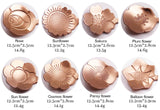 16 Pcs Teaspoon Tea Spoons, ESRISE Stainless Steel Coffee Dessert Spoon, Cute Demitasse Spoon for Drink Milkshake (Rose Gold)