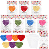 Mindsoft Christmas Emotional Cheer Support Gift Bulk Cute Hand Crocheted Pocket Hug Heart Inspirational Cards and Bags Christmas