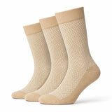 Rysn Calf Length Cotton Fawn Color Socks For Man | Durable & Breathable | AntiOdour, Antibacterial & Moisture Absorbent | Soft 