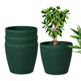Eha EarthFriendly Deco 14Pots And Planters Made With Rice Husk, Pack Of 4