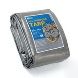 GUARD SHIELD Heavy Duty Tarp 20x40 Feet Silver/Black Multi Purpose Thick Waterproof Poly Tarp Cover 10mil