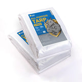 GUARD SHIELD Clear White Tarp Heavy Duty 12x20 Feet Waterproof for Greenhouse Outdoor Garden Poly Cover UV Resistant 3x3 Weave 1