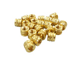 [initeq] #1/4-20 1/4 Threaded Heat Set Inserts for 3D Printing (20, Short)