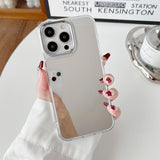 ZTOFERA Mirror Case for iPhone 13 Pro Max, Mirror for Girls Women Makeup, Cute Glossy Hard Back+Clear Soft TPU Bumper Slim Fit A