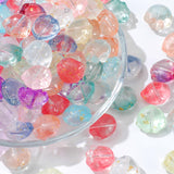 Guoxin 50 Pcs Cat Paw Glass Beads Cute Fat Painted Crystal Glass Spacer Charm Beads for DIY Craft Jewelry Making Bracelets Neckl