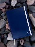 The Frayed Letters Stone Paper Hardcover Diary Notebook With Elastic Band Closure | Includes 1 Diary 6x8 Inches | Navy Colour |