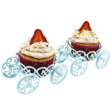 Zoie + Chloe Princess Carriage Cupcake Stand Holder Display 2 Pack