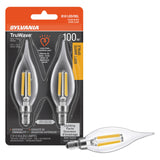 Sylvania LED TruWave Natural Series D cor Light Bulb, B10 Chandelier 100W Equivalent, Efficient 8W, Candelabra Base, Dimmable, 