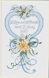 Janlynn Counted Cross Stitch Kit 9X15, Cherish Wedding Heart (14 Count)