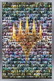 Trends International Magic: The Gathering - Collage Wall Poster, 22.375 x 34, Silver Framed Version