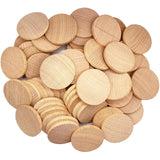 RMSPO 2inch Round Wood Coins,60 Pack Wood Circles Natural Wood Slices for Arts Supplies, Hand Crafts, DIY Projects