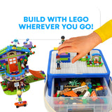 Bins & Things Storage Bin Box Organizer - Building Blocks Containers Storage and Toy Suitcase - Kids Toy Storage Organizer for S