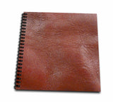 3dRose db_29794_1 Vintage Rust Leather LikeDrawing Book, 8 by 8Inch