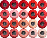 Soft 20 Colors Classic Crochet Thread 20 Pack,100% Cotton (Victory Red-3713-498)