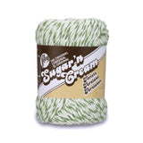 Lily Sugarn Cream Super Size Twists Yarn, 3 oz, Green Twists, 1 Ball