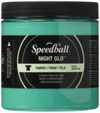 Speedball 047522 Night Glo Screen Printing Ink, 8 fl. oz., Green