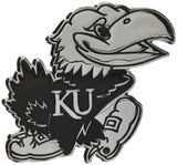 Kansas Jayhawks Auto Emblem Premium Metal