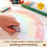 Honeysticks Block Crayons (16 Pack), Non Toxic Crayons for Kids, Toddlers, Made from Pure Beeswax and Food-Grade Colors, Long La