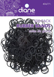Diane Rubber Bands Black, 500 Count (Pack of 1)