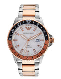 Emporio Armani Stainless Steel Analog White Dial Multicolor Strap Men'S Watch-Ar11591