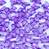LIMAOLLY 200pcs 12x15mm Acrylic Butterfly Beads Assorted Clear Spacer Beads Loose Butterfly Shaped Beads with Hole for Earring N