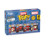 Funko Pop! Bitty: Bitty Pop! 4PK - Peter Parker/Spider-Man, Superior SM, Spider-Man, and Mystery Chase Figure - 0.9 Inch (2.2 Cm