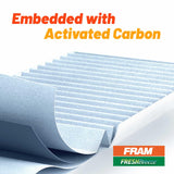 Fram Fresh Breeze Cabin Air Filter Replacement For Car Passenger Compartment W/Arm And Hammer Baking Soda, Easy Install, Cf10285
