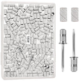 White Sanding Bands for Nail Drill 200 Pcs, 180 Grit Sanding Bands for Nail, Nail Sanding Bands for Natural Nails, Professional 