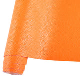HGUAN Solid Color Orange Faux Leather Sheets 12X53(30cmX135cm),Very Suitable for Making Leather Earrings,Bows,and DIY Projects (