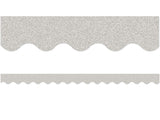 SILVER GLITZ SCALLOPED BORDER TRIM