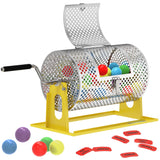 ArtiSpin Raffle Drum, Upgraded Raffle Ticket Spinner Drum with Ball Bearing, Durable Ticket Spinner for Raffles Tickets, Large Capacity Raffle Wheel Spinner with Stand (Bright Yellow)