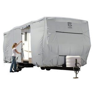 Classic Accessories Permapro Lightweight Ripstop And Water Repellent Cover, For 33 - 35 Travel Trailers, 80-325-201001-Rt