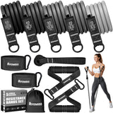 Ayombo Resistance Bands, Exercise Bands with Handles, Resistance Bands for Working Out with Door Anchor, for Heavy Resistance Tr