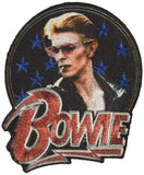 C&D Visionary David Bowie Stars Glitter Patch IronOn Patches (P4603G), 1 Count (Pack of 1)