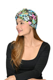 The Headscarves Beautiful Printed Bamboo Viscose Headscarf With Brooch Stylish Chemo Headwear For Women, Hijab Head Wrap, Canc