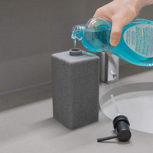 Varato Modern Design Bathroom Accessories Tall Line Soap Dispenser Bathroom and Kitchen (Large, 8 in Height) - Grey Hand Soap