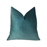 Plutus Brands Plutus Contentment Peacock Handmade Throw Pillow, 20 X 26 Standard, Teal