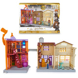 Wizarding World Harry Potter, Magical Minis Diagon Alley 3-in-1 Playset with Lights & Sounds, 2 Figures, 21 Accessories, Kids To