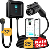EVIQO Level 2 EV Charger - 48 Amp EV Charger Level 2-240V Electric Vehicle Charging Stations - Smart Wall EV Chargers for Home L