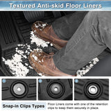 Mixsuper Floor Mats for Toyota GR86 2022-2025 All Weather Floor Liners 1st & 2nd Row Set Black