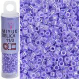 Miyuki Delica Beads, Lt Purple Ceylon