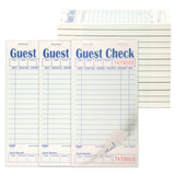 FMP Brands Guest Check Books for Servers, Server Note Pads Paper, Total 1000 Sheets (20 Pads), Light Green with Guest Receipt, G