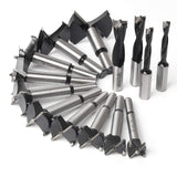 Forstner Bit Set, Wood Drilling, W/Carbide Tipped 14 Piece Set By Kowood