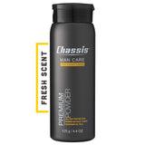 Chassis Premium Body Powder for Men, Whole Body Deodorant, Odor-Absorbent, Talc-Free Anti-Chafing Powder for Groin & Sensitive S